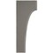 Ekena Millwork 1 3/4"W x 4"D x 10"H Clarksville Wood Vintage Decor Bracket, Reclaimed Grey BKTWD02X04X10CVGY - alternate 3